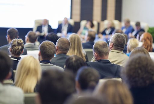 Group of professionals attending a meeting