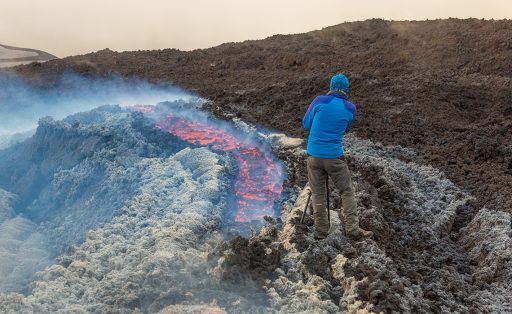 Research on Mt Etna volcano